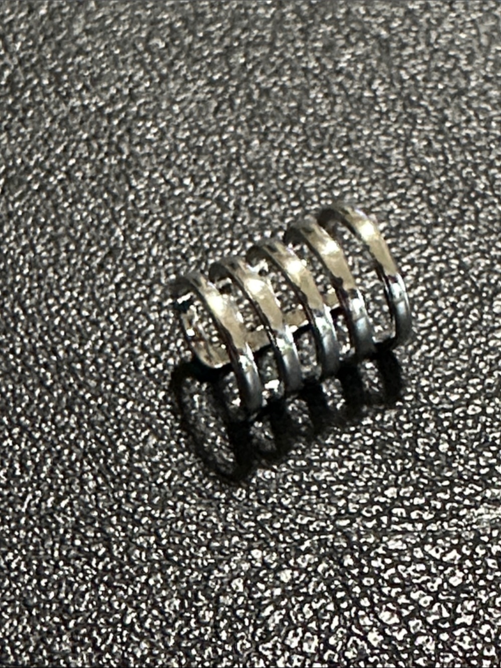 NEW Silver 5-Band Stacked Ear Cuff Non-Pierced Cartilage Clip